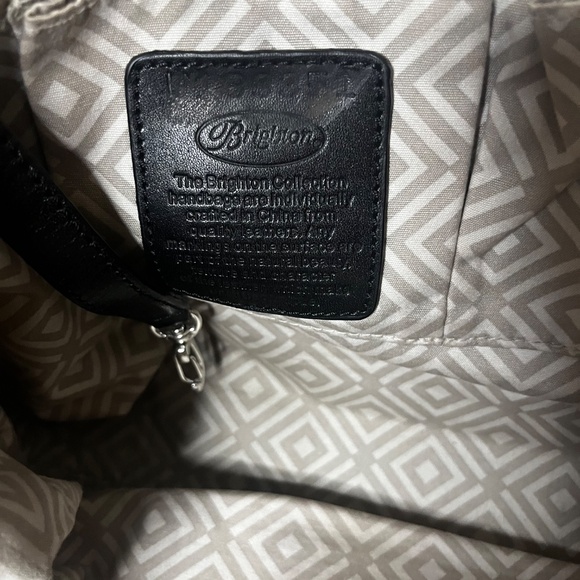 Brighton Black and Tan Shoulder Bag - Picture 7 of 9